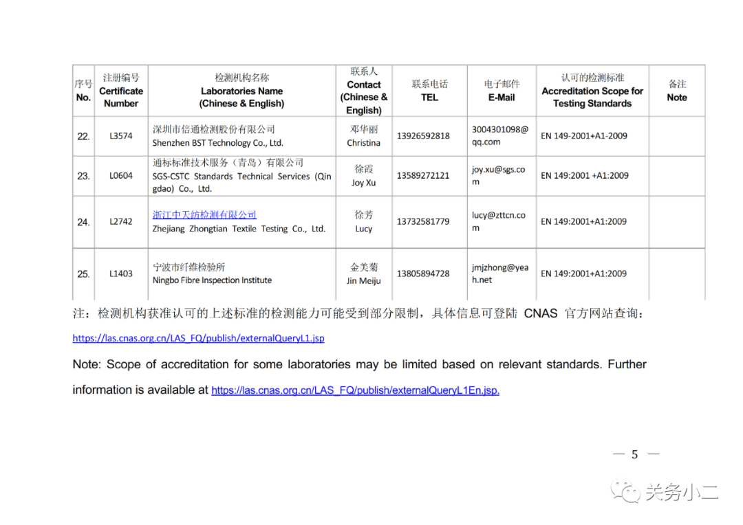 國內(nèi)具備歐盟CE認證機構(gòu)名單及EN149/14683檢測機構(gòu)名單 國內(nèi)具備歐盟CE認證機構(gòu)名單及EN149/14683檢測機構(gòu)名單